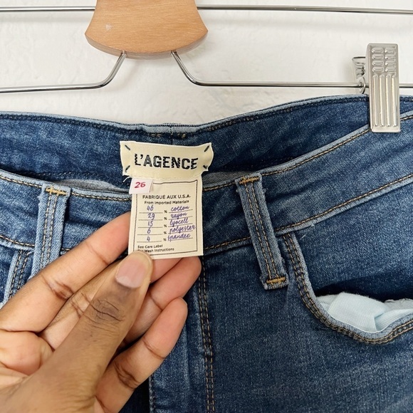 L'AGENCE Zipper Ankle Skinny Jeans - Picture 6 of 7